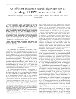 An efficient instanton search algorithm for LP decoding of LDPC
