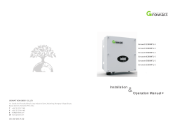 Growatt 2.5-5.5K MTL-S manual 20150429.cdr