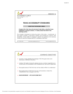 texas accessibility standards