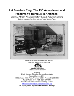 Let Freedom Ring! The 13 Amendment and Freedmen`s Bureaus in