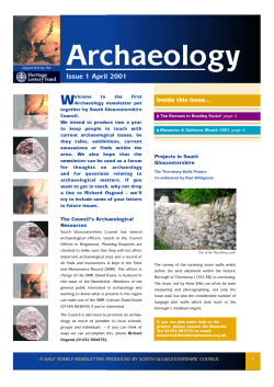 Archaeology 1 - 04/01 - South Gloucestershire Council