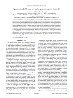 Approximating the XY model on a random graph - Chimera