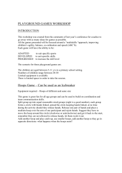 PLAYGROUND GAMES WORKSHOP Hoops Game &ndash; Can be used