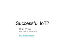 Successful IoT? - FOSS