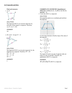 The trapezoid ABCD is an isosceles trapezoid. So, each pair of base