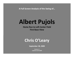 Albert Pujols Flipbook Swing Analysis (Home Run to