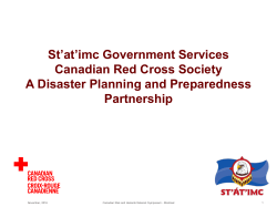 St`at`imc Government Services / Canadian Red Cross