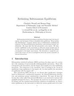 Rethinking Boltzmannian Equilibrium - Philsci