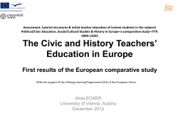 Multicultural aspects in history teaching