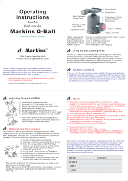 Operation Instruction of Markins Q-Ball