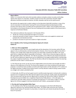 million+ written evidence to the Education