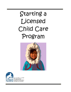 starting a licensed child care program in nunavut