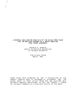A GENERAL EQUILIBRIUM ANALYSIS OF THE GAINS FROM
