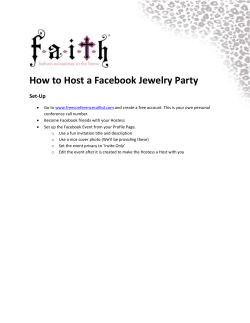 How to Host a Facebook Jewelry Party Set-Up