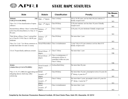 state rape statutes