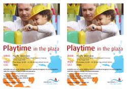 Playtime in the plaza Playtime in the plaza Playtime in the plaza