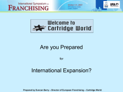 Duncan Berry - International Franchise Association