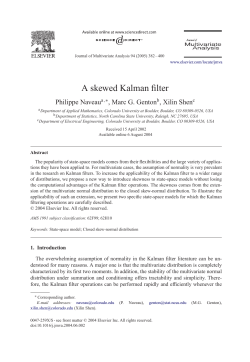 A skewed Kalman filter