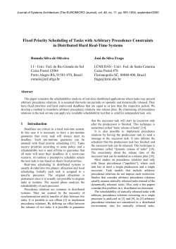 Fixed Priority Scheduling of Tasks with Arbitrary