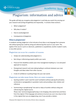 How to avoid plagiarism