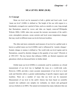 Figure.3.5 Projection of Sea Level Rise