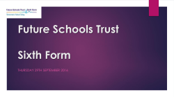 Future Schools Trust Sixth Form induction