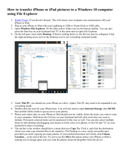 How to transfer iPhone or iPad pictures to a Windows