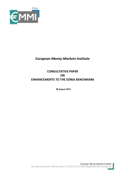 Consultation Paper on - European Money Markets Institute