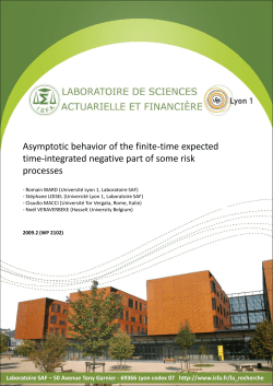 Asymptotic behavior of the finite-time expected time