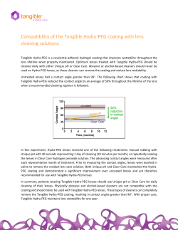 Hydra-Peg Solution Care Instructions