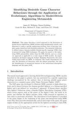 Identifying Desirable Game Character Behaviours through the