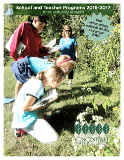 School and Teacher Programs 2016-2017