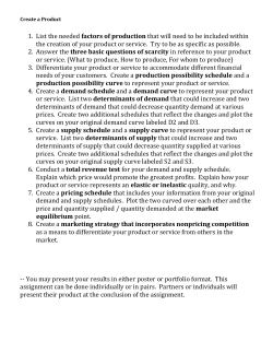 Create a Product/Service
