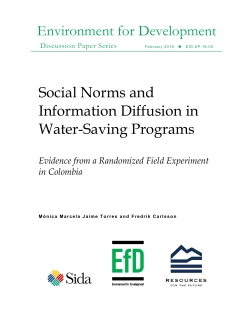 Social Norms and Information Diffusion in Water