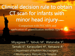 Clinical decision rule to obtain CT scan for infants with