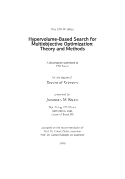 Hypervolume-Based Search for Multiobjective Optimization: Theory