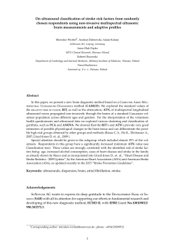 On ultrasound classification of stroke risk factors from randomly
