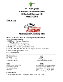 Morningside Coaching Staff