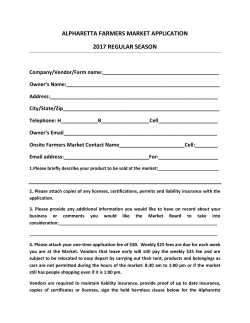 alpharetta farmers market application 2017 regular season