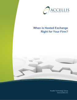 When is Hosted Exchange Right for Your Firm?