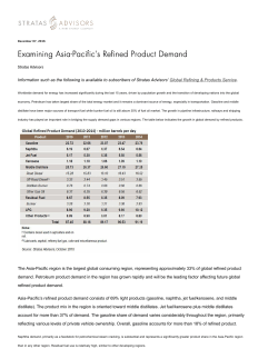 Product Demand | Stratas Advisors