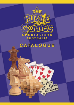 Puzzles and Games Catalogue - Puzzles and Games specialists