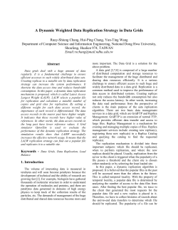 A Dynamic Weighted Data Replication Strategy in Data Grids