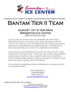 Bantam Tier II Team - Bremerton Ice Center