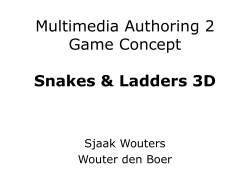 Multimedia Authoring 2 Game Concept