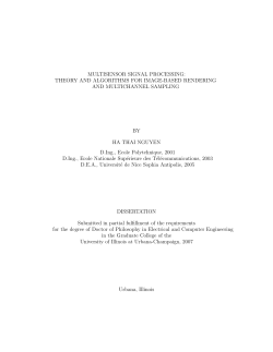 MULTISENSOR SIGNAL PROCESSING: THEORY AND