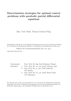 Discretization strategies for optimal control problems with parabolic