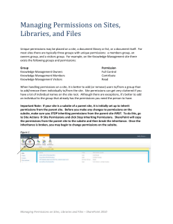 Managing Permissions