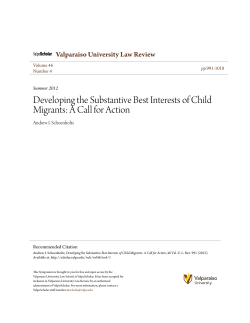 Developing the Substantive Best Interests of Child