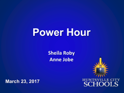 Power Hour - Huntsville City Schools